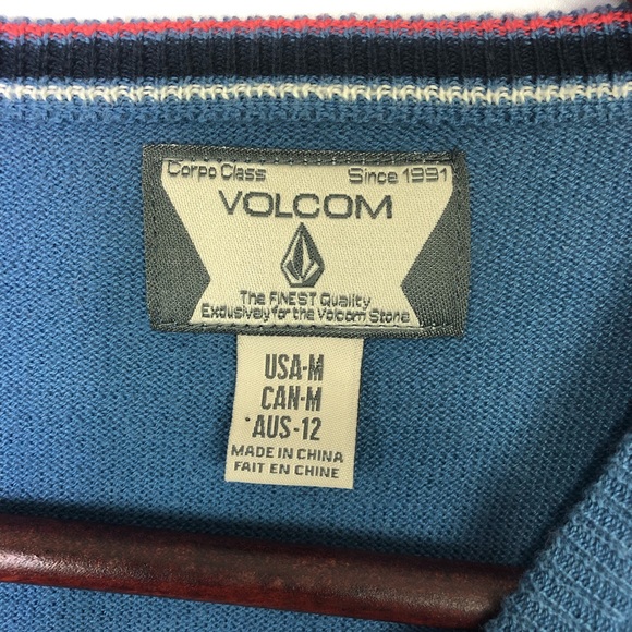 Volcom Sweater Preppy School Long Sleeve Boys Embroidered Logo Class Casual - Picture 2 of 8